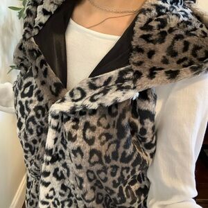 Lovely Melody Leopard Print Teddy Jacket